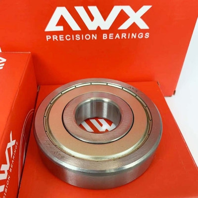 Alta precisão Rich Stock Single Row Deep Groove Ball Bearing 6000 2rs Zz para motocicleta
